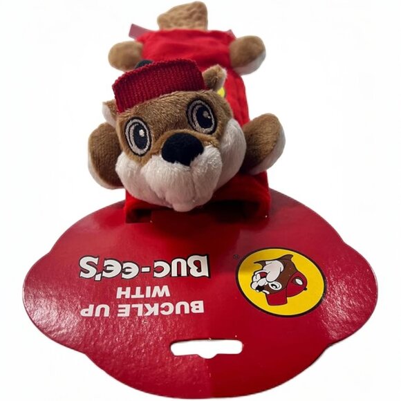 NEW / Plush Seat Belt Cover with Bucee's Beaver Shoulder Pad for Car Seatbelt - Picture 4 of 5